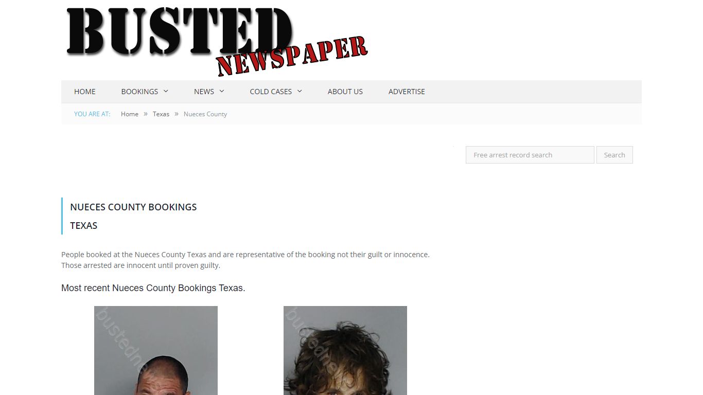 Nueces County, TX Mugshots - BUSTEDNEWSPAPER.COM